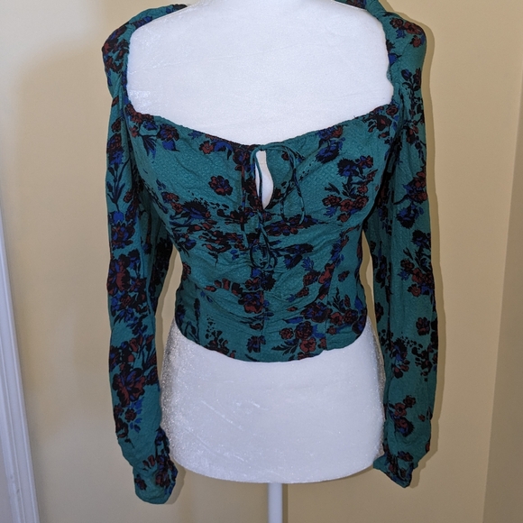 Free People Hilary Print Floral Top - Picture 4 of 7